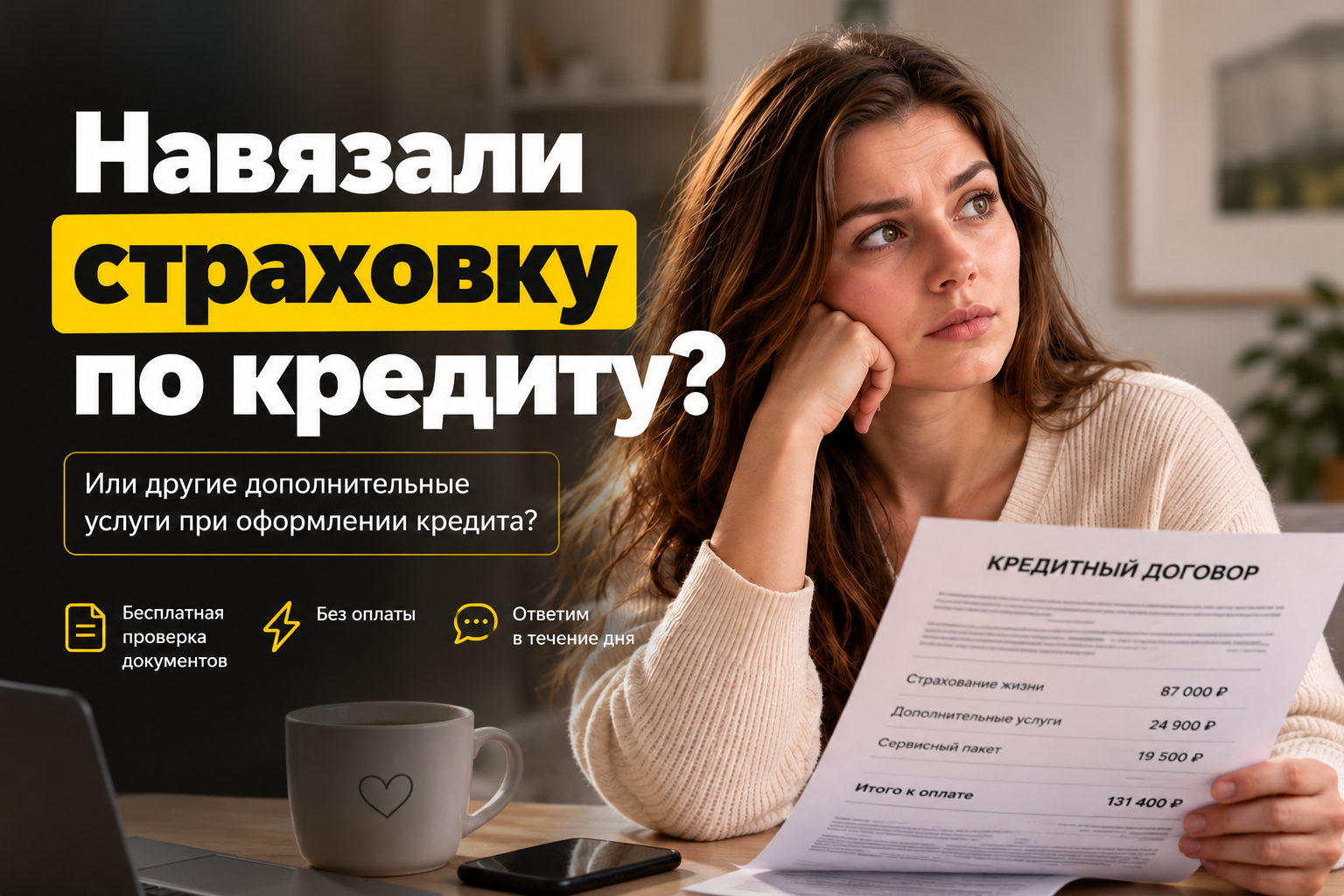 Навязали страховку по кредиту?